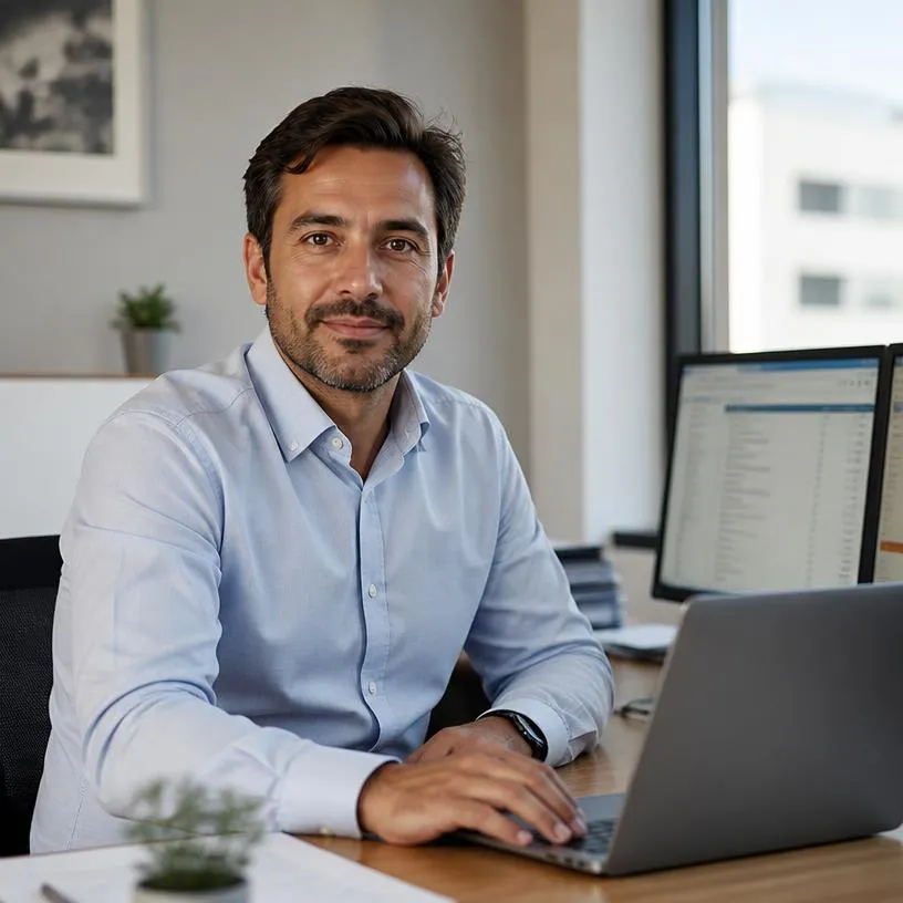 Portrait de Julien Bernard, chef de mission comptable et fiscal au cabinet KYJAVI
